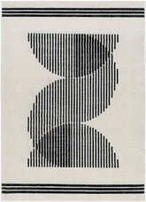 Korey Modern Black Area Rug