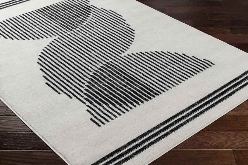 Korey Modern Black Area Rug