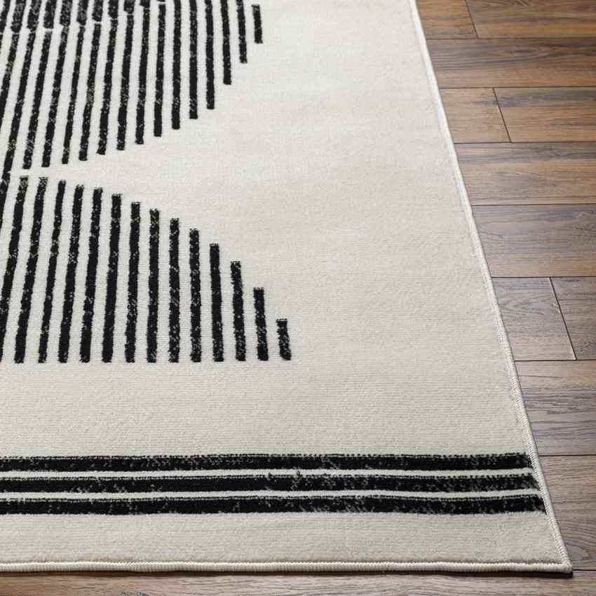 Korey Modern Black Area Rug