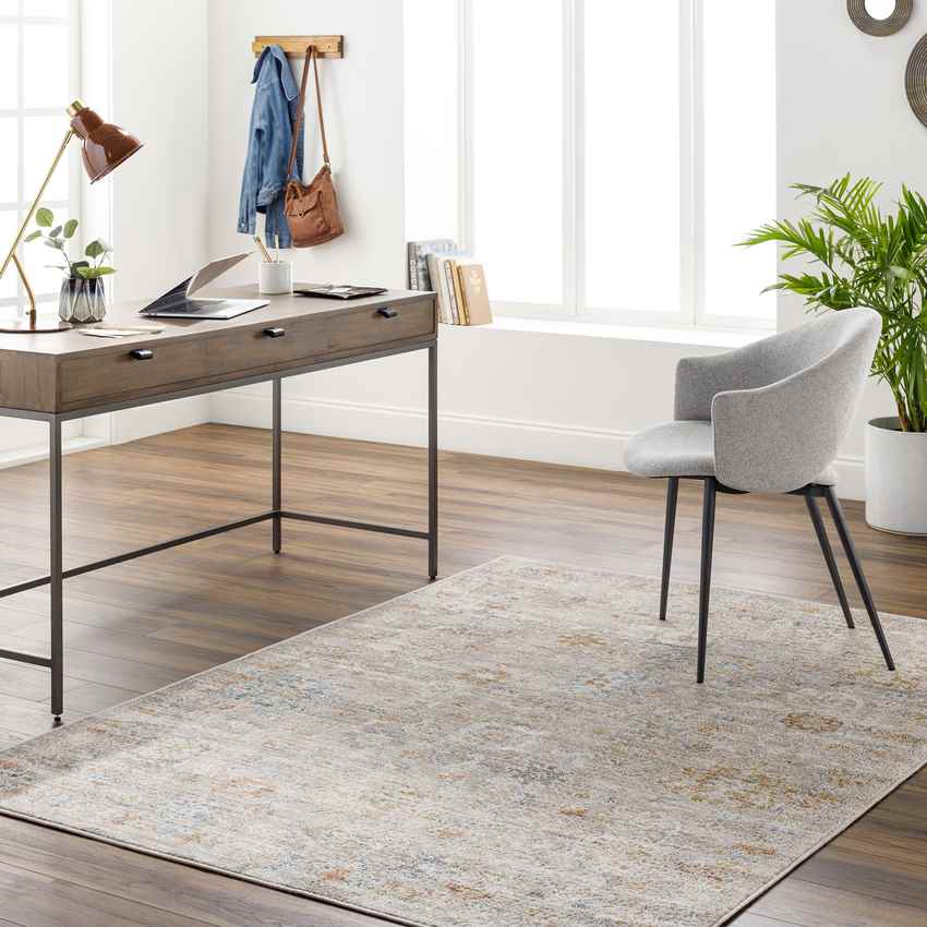 Arti Traditional Camel/Burnt Orange Area Rug