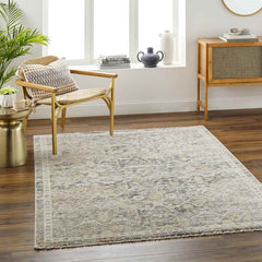 Randa Traditional Black/Beige Area Rug