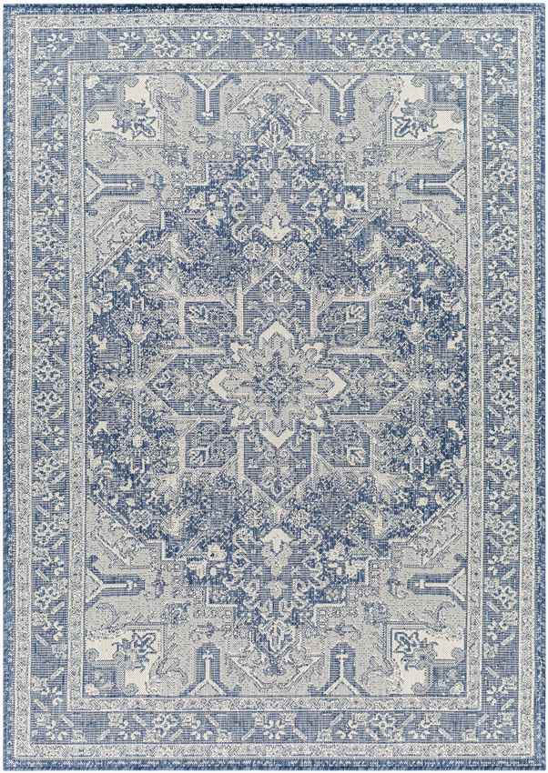 Effrey Traditional Navy/Cream Area Rug