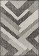 Chade Modern Black/Ivory Area Rug