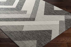 Chade Modern Black/Ivory Area Rug