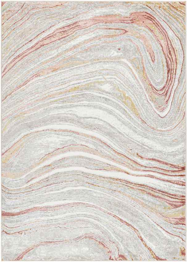 Glendy Modern Coral/Beige Area Rug