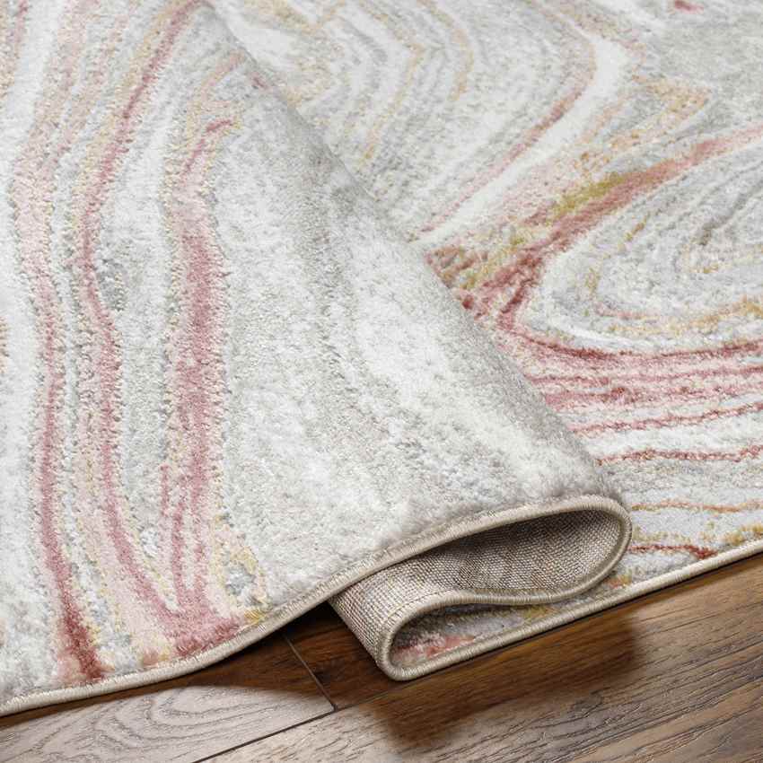 Glendy Modern Coral/Beige Area Rug