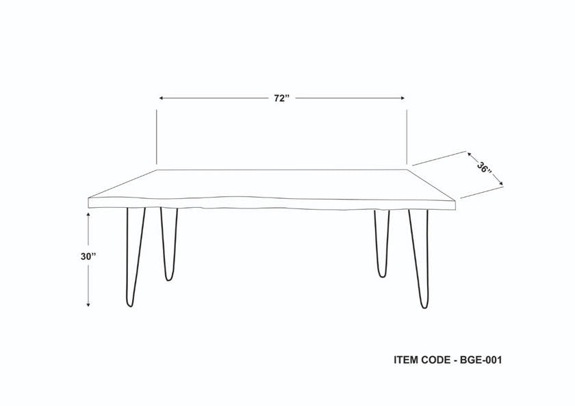 Zeena Brown Dining Table