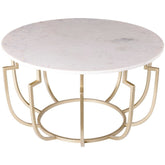 Untertilliach White/Champagne Coffee Table