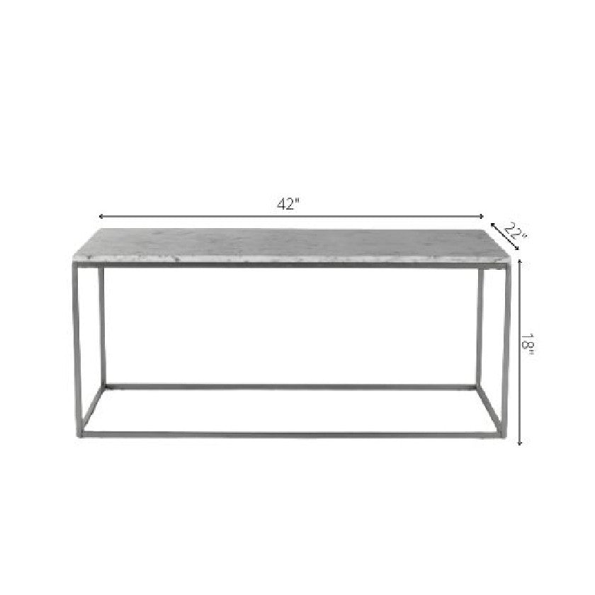 Kirkkonummi White/Gold Coffee Table