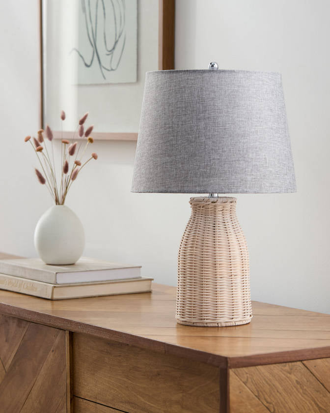 Tyre Modern Beige Table Lamp