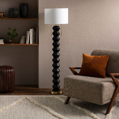 Zarina Modern Black Floor Lamp