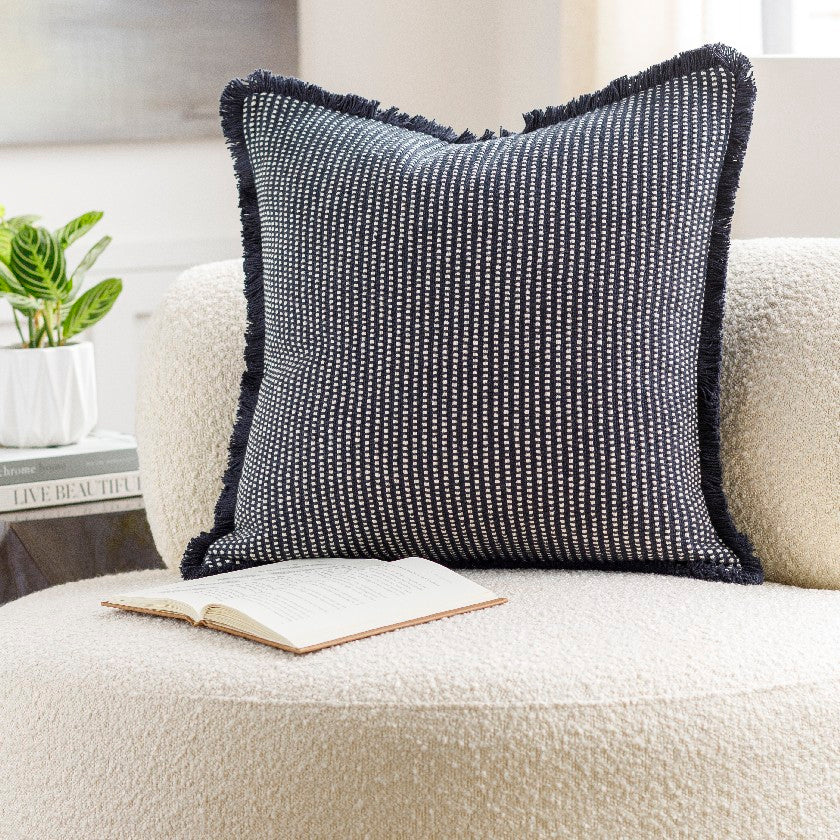 Michaele Black Pillow Cover