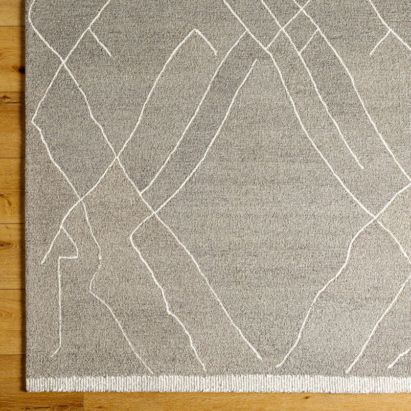 Trout Valley Global Medium Gray/Cream Area Rug