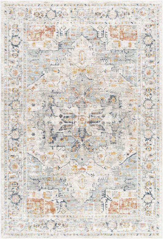 Maretta Traditional Pale Blue Area Rug