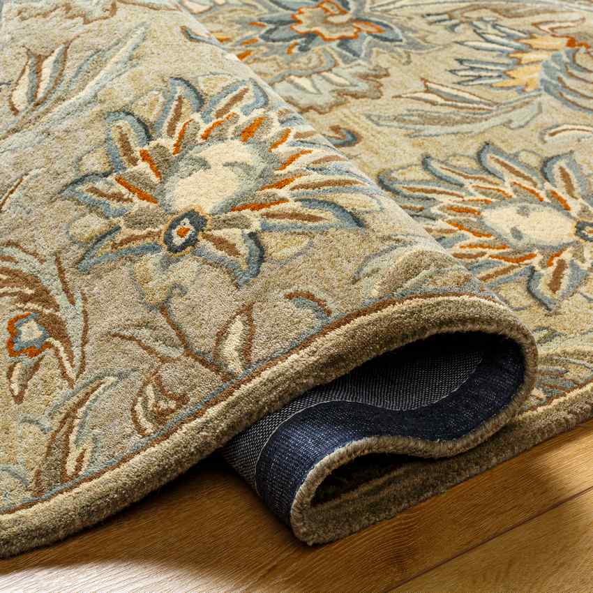 Lyon Traditional Medium Brown Area Rug