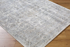 Zerrick Traditional Light Gray Area Rug