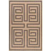 Drayton Global Tan/Charcoal Washable Area Rug