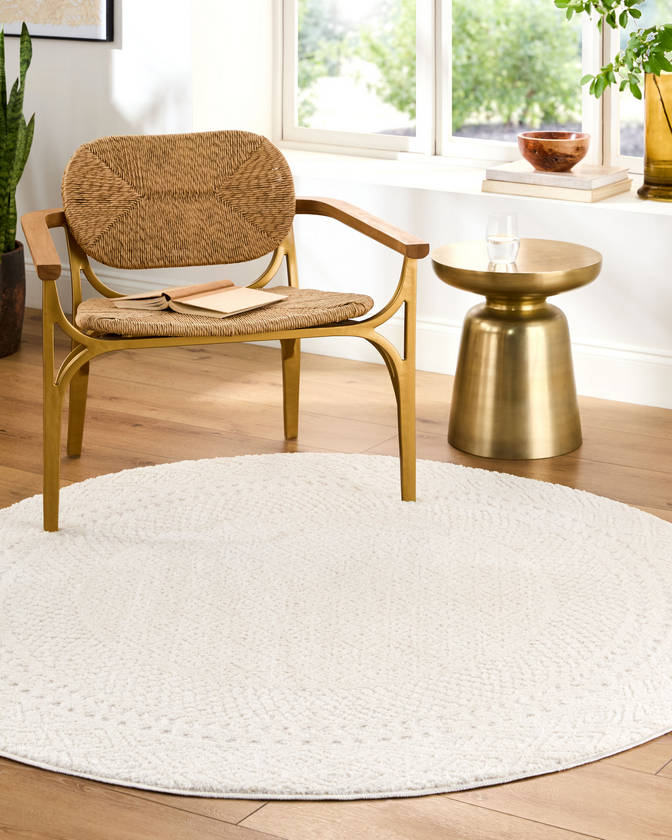 Vada Modern Ivory/Off-White Area Rug