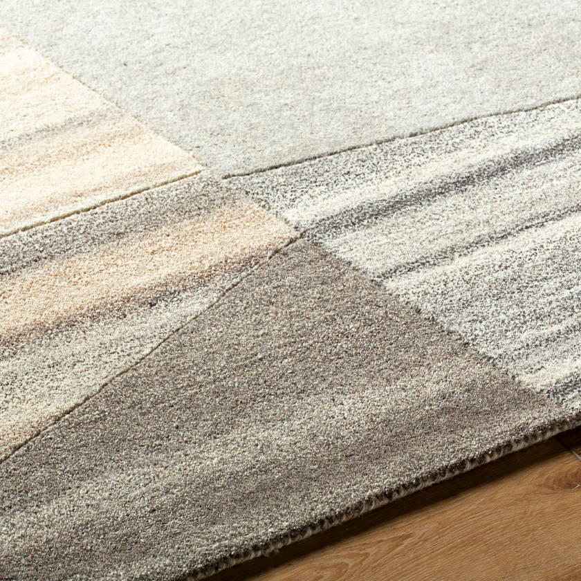 Lollum Modern Metallic - Silver Area Rug