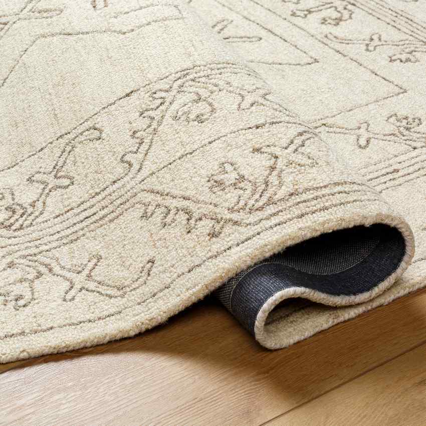 Mandeep Modern Light Beige/Medium Brown Area Rug