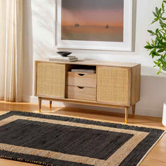 Dempsey Modern Black/Tan Area Rug