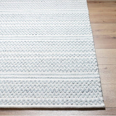 Precious Solid and Border Cream/Black Area Rug