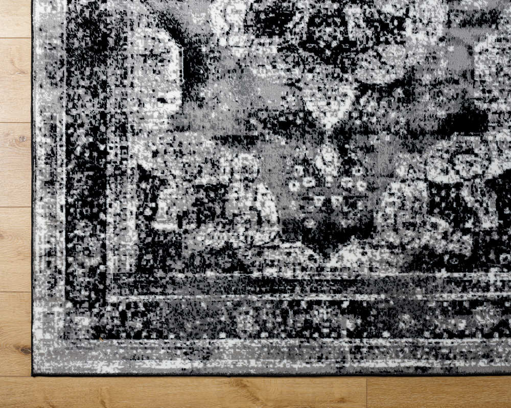 Hubert Traditional Black Area Rug