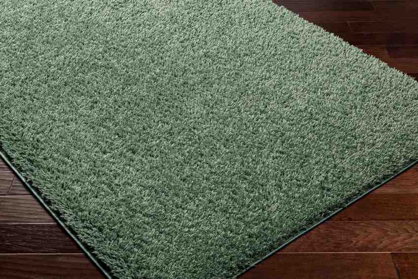Charon Shag Dark Green Area Rug