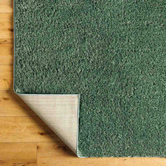 Charon Shag Dark Green Area Rug