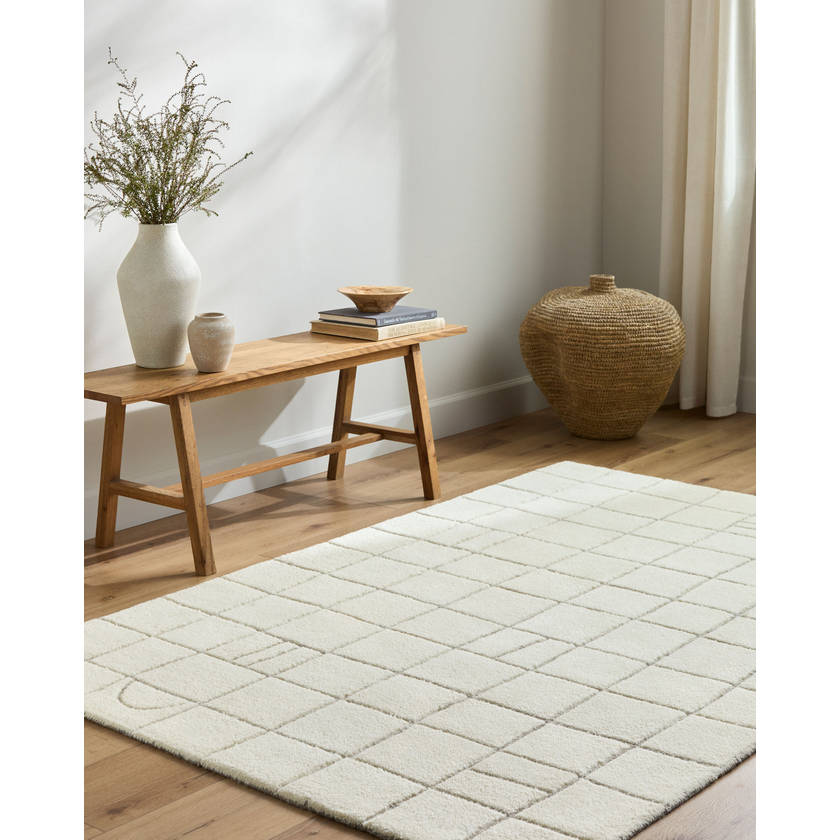 Leshawn Modern Light Silver Area Rug