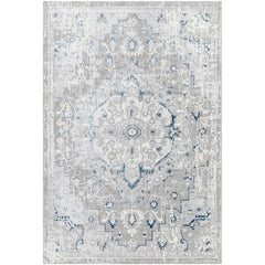 Shawnte Traditional Dark Blue Area Rug