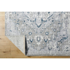 Shawnte Traditional Dark Blue Area Rug