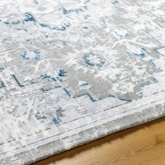 Shawnte Traditional Dark Blue Area Rug