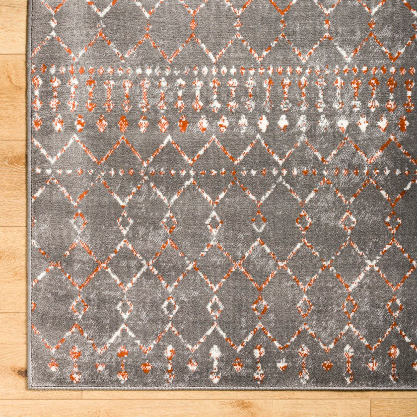 Olburgen Global Medium Gray Area Rug