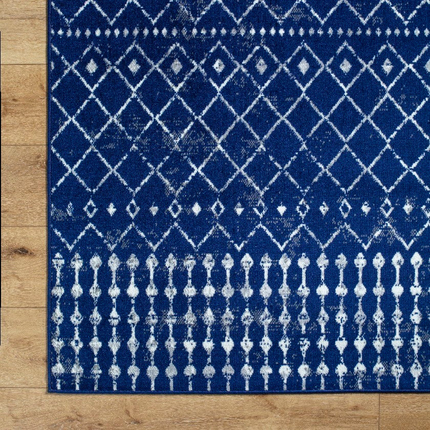 Olburgen Global Dark Blue/Charcoal Area Rug