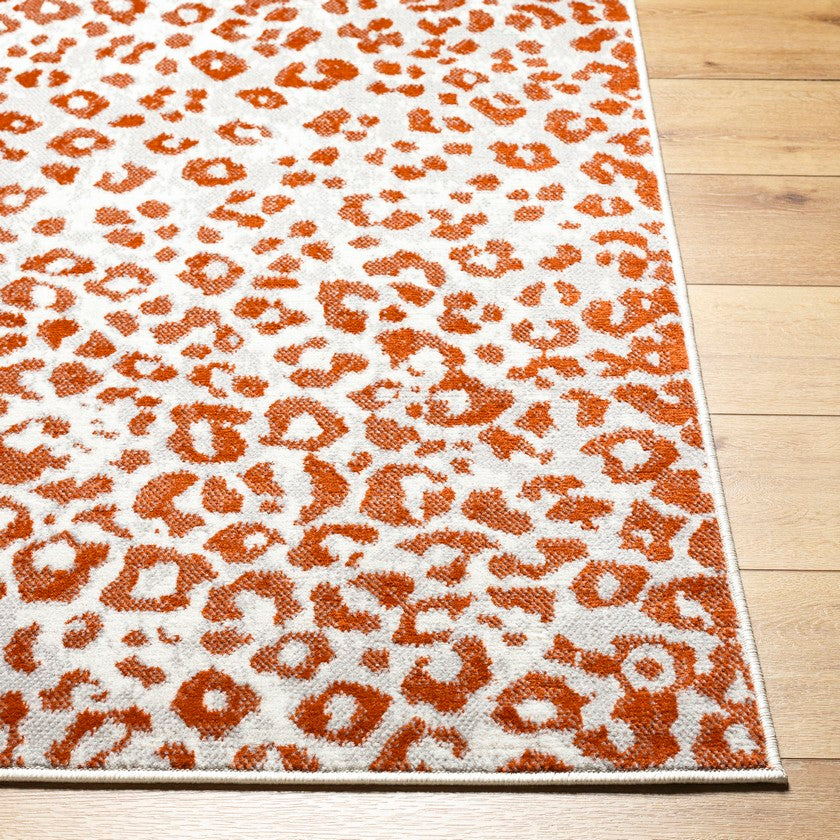 Pol Modern Burnt Orange Area Rug