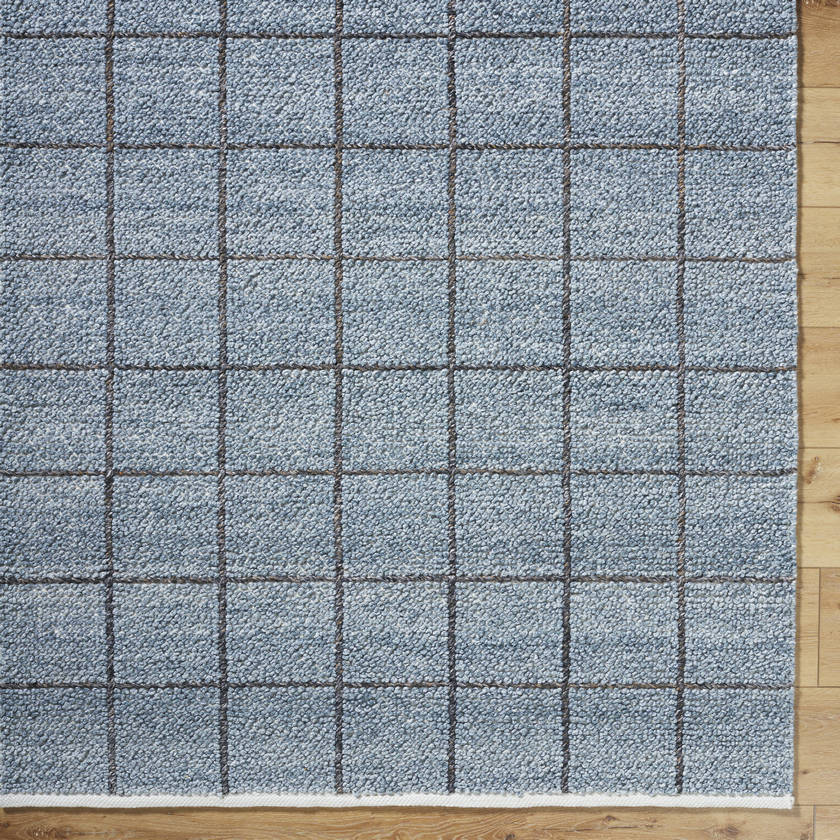 Arsenio Modern Slate Blue Area Rug