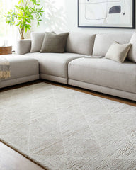 Yves Global Light Silver Area Rug