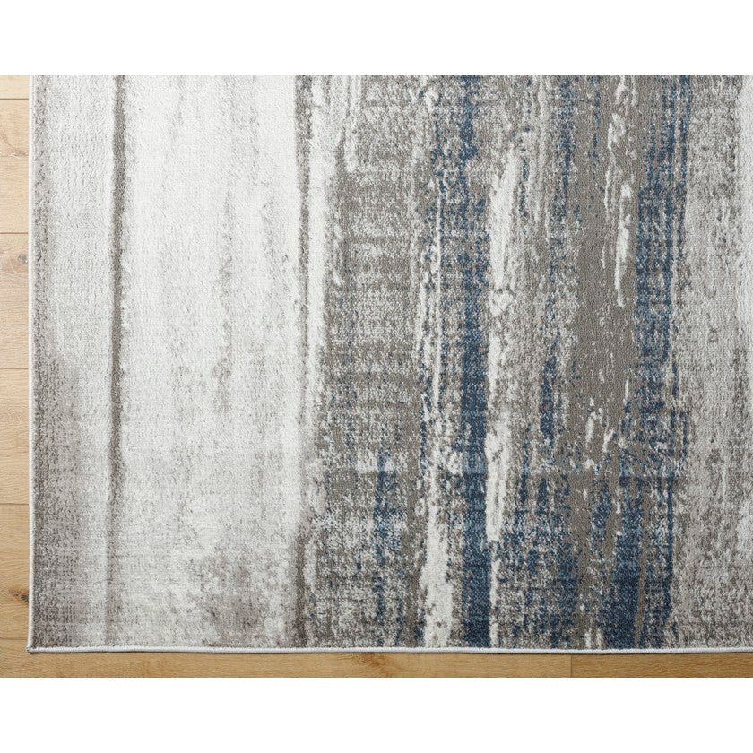 Jessicah Traditional Dark Blue Area Rug