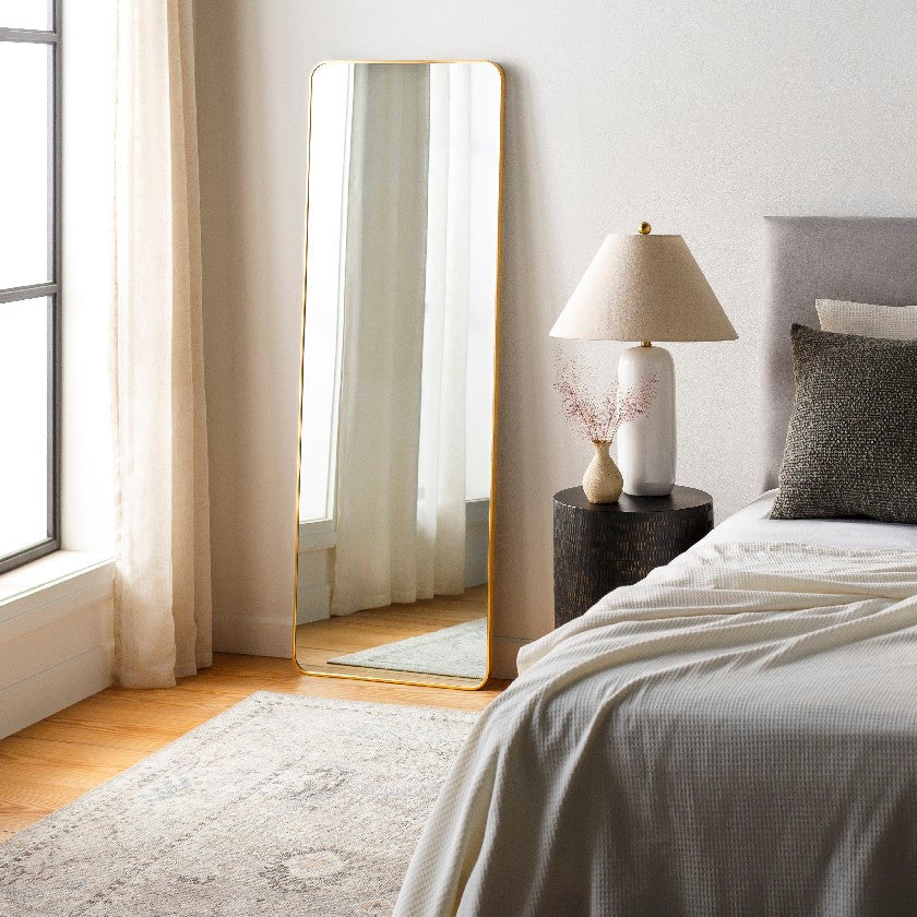 Shantaya Modern Gold Wall Mirror