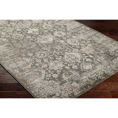 Catarino Traditional Black/Light Gray Area Rug