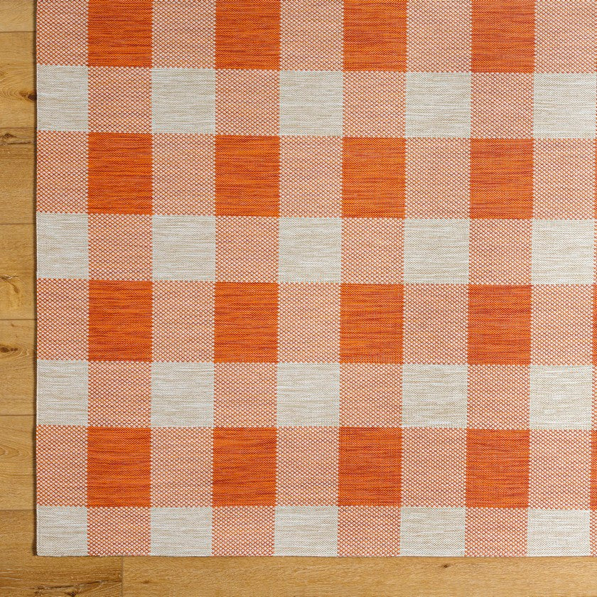 Verena Coastal Burnt Orange Area Rug