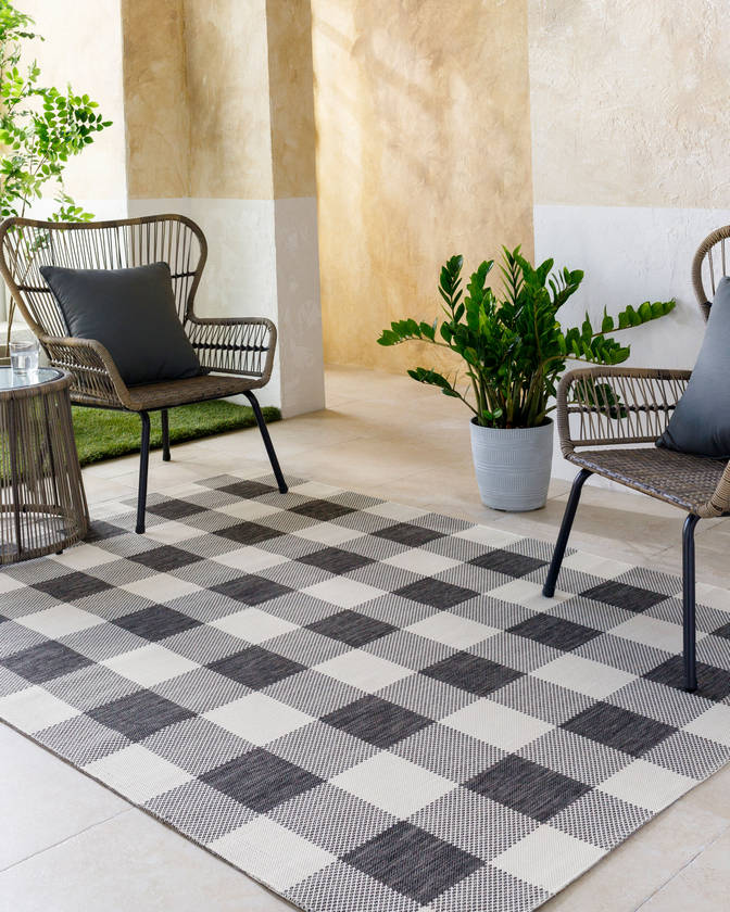 Verena Coastal Charcoal Area Rug