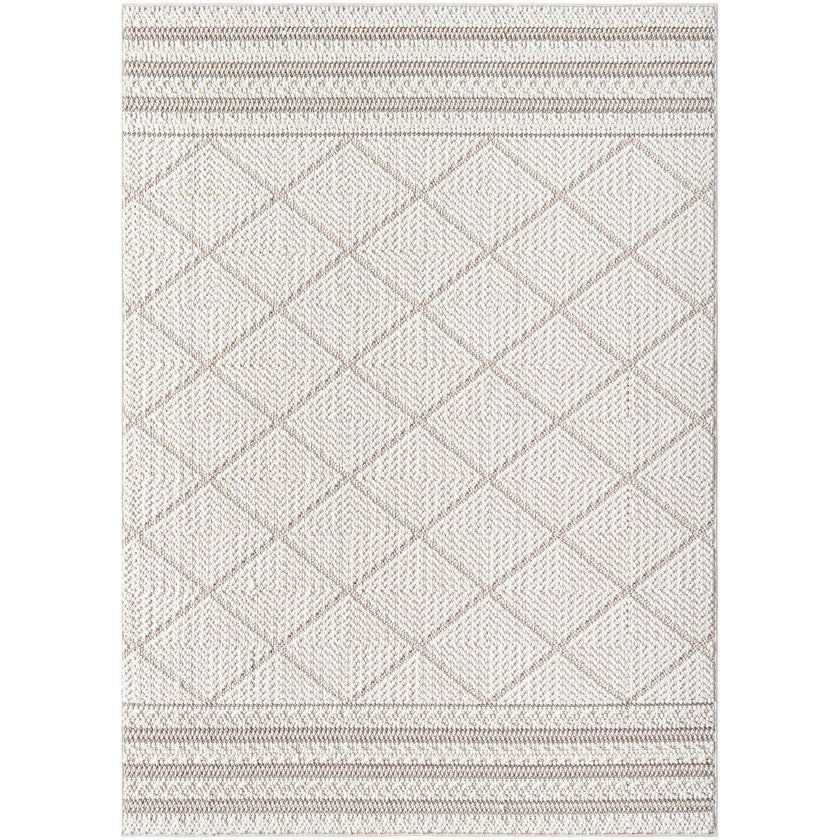 Abigayle Modern Light Brown/Ivory Area Rug