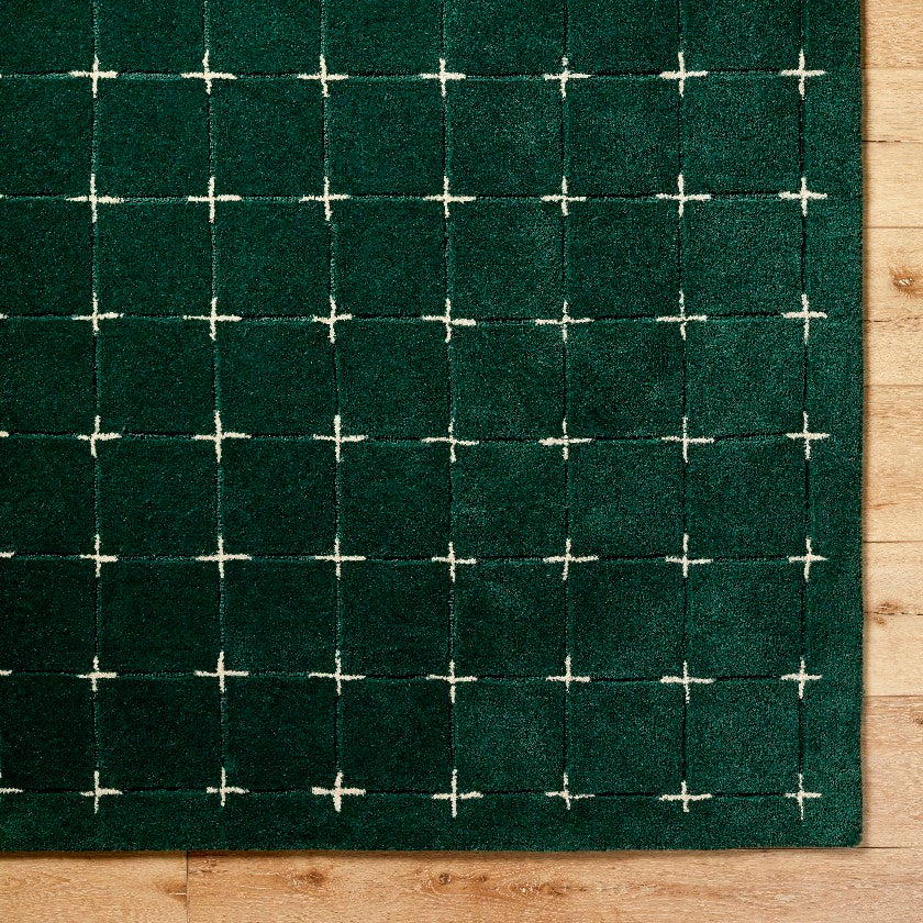 Richad Modern Dark Green Area Rug