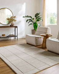 Isai Modern Light Beige Area Rug