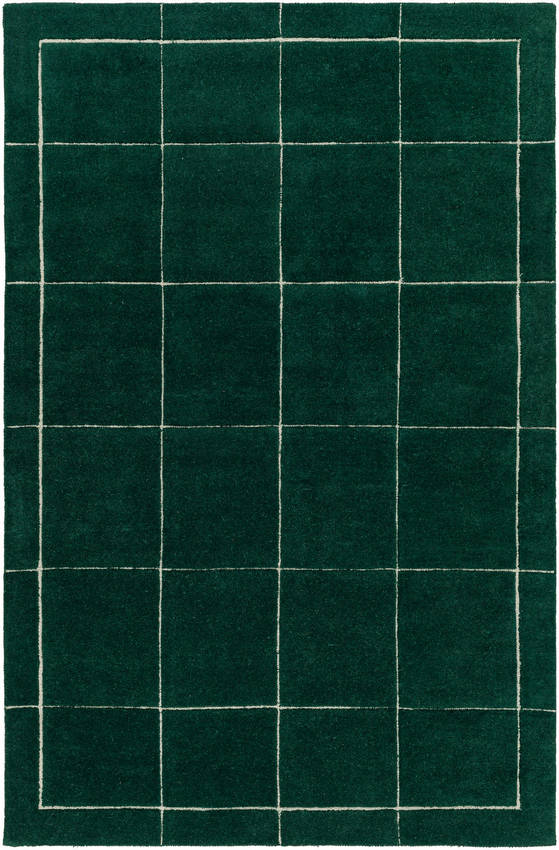 Isai Modern Dark Green Area Rug