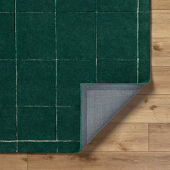 Isai Modern Dark Green Area Rug
