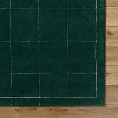 Isai Modern Dark Green Area Rug