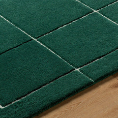 Isai Modern Dark Green Area Rug